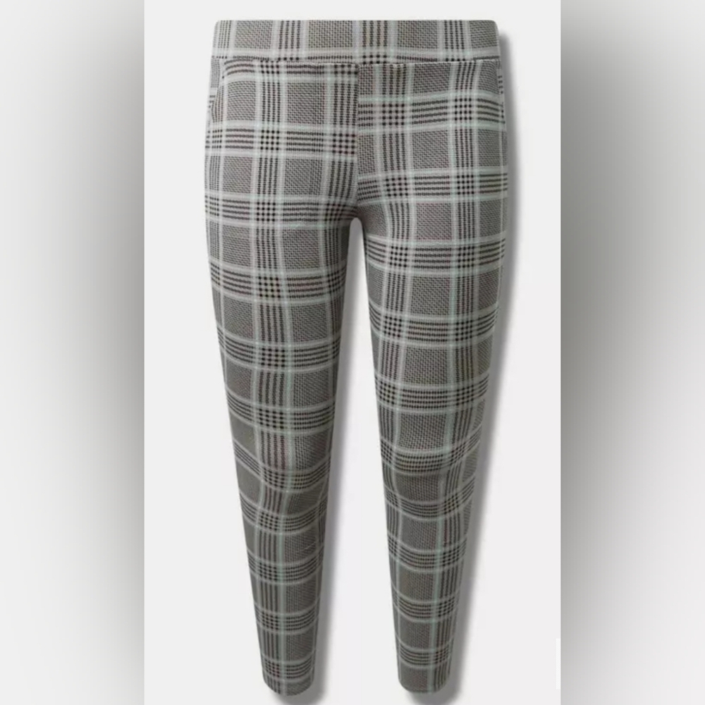 Torrid Gray Checkered Leggings